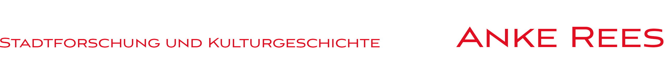 Anke Rees Stadtforschung und Kulturgeschichte